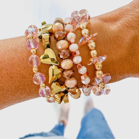 Jewelry - NEW Bracelet Stack Savvy Bling Boutique Brand